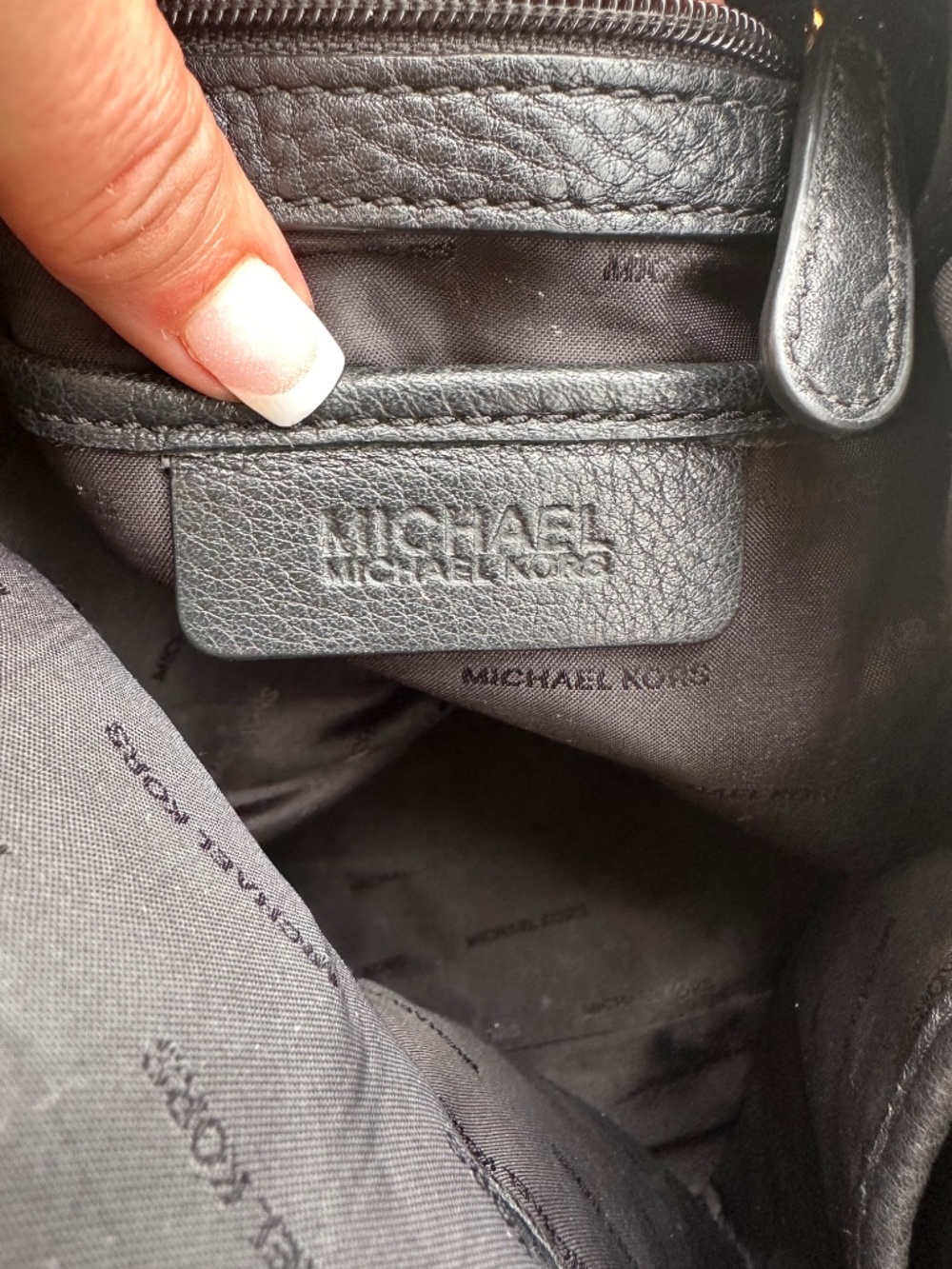 Michael Kors Large Leather Hobo Bag - Picture 9 of 16